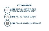 6’ x 12’ Versa Welded Wire Temporary Fence | Truckload