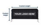 Logo Printed Barricade Cover | Vinyl 80%