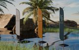 Universal Floating Sign Base for Flags