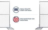 8’ x 10’ Chain-Link Temporary Fence Panel | Versa