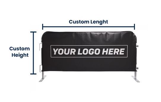 Logo Printed Barricade Cover | Vinyl 100%
