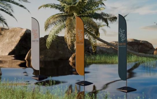 Universal Floating Sign Base for Flags