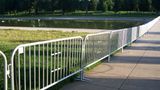 7.5 ft Metal Barricade | Feet Options | Color Options