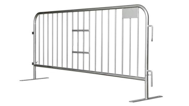 7.5 ft Metal Barricade | Feet Options | Color Options