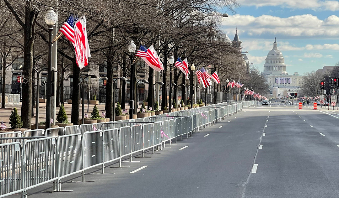 Presidential inauguration supported with SONCO temp fence