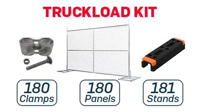 6’ x 10’ Temporary Fence with Anchor Blocks | Truckload