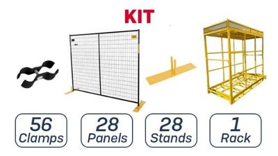 6’x 7.5’ Fence Panel Kits | Powder Coated