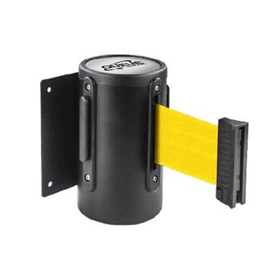 15'L Retractable Belt Barrier | Wall Mounted